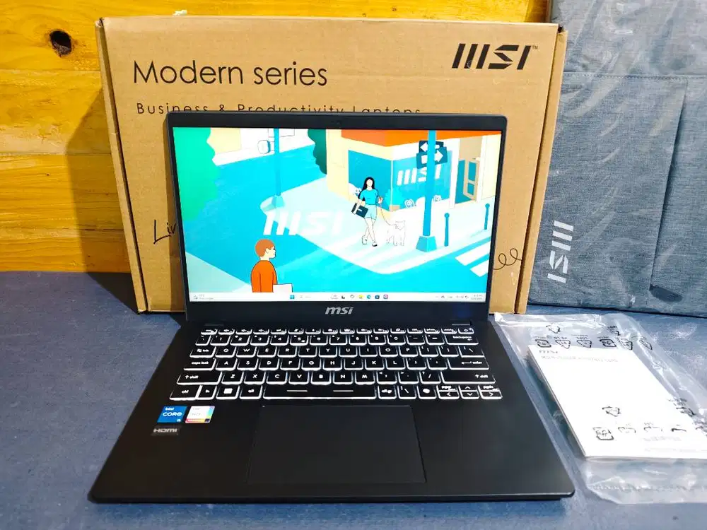 MSI Modern 14 C11M Core i5-1155G7 RAM 8GB SSD 512GB Iris Xe FHD IPS