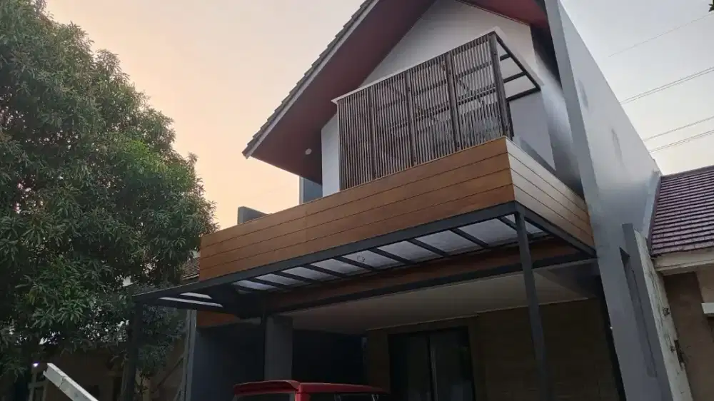 KANOPI CANOPY, KITCHEN SET, TRALIS, RAILING, TANGGA, PAGAR, ATAP BAJA