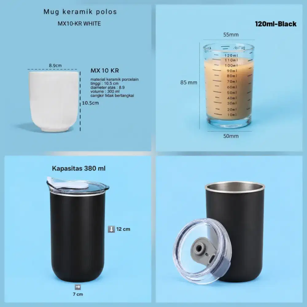 Dijual Paket Gelas 3 macam