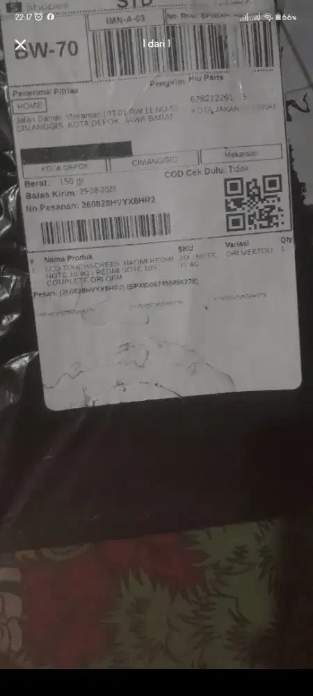 LCD REDMI NOTE 10