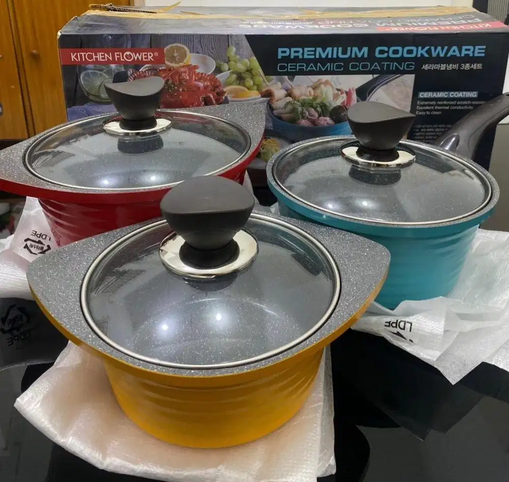 FLOWER KITCHEN PANCI SET CERAMIC COATING