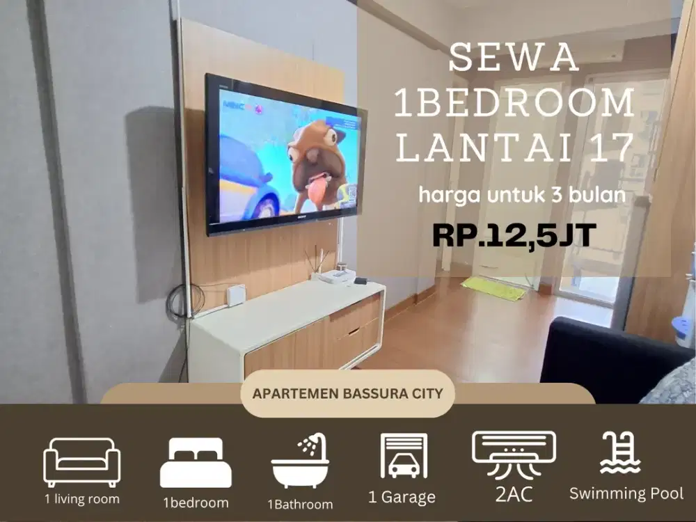 Sewa 1kamar full furnish tower fasilitas terlengkap