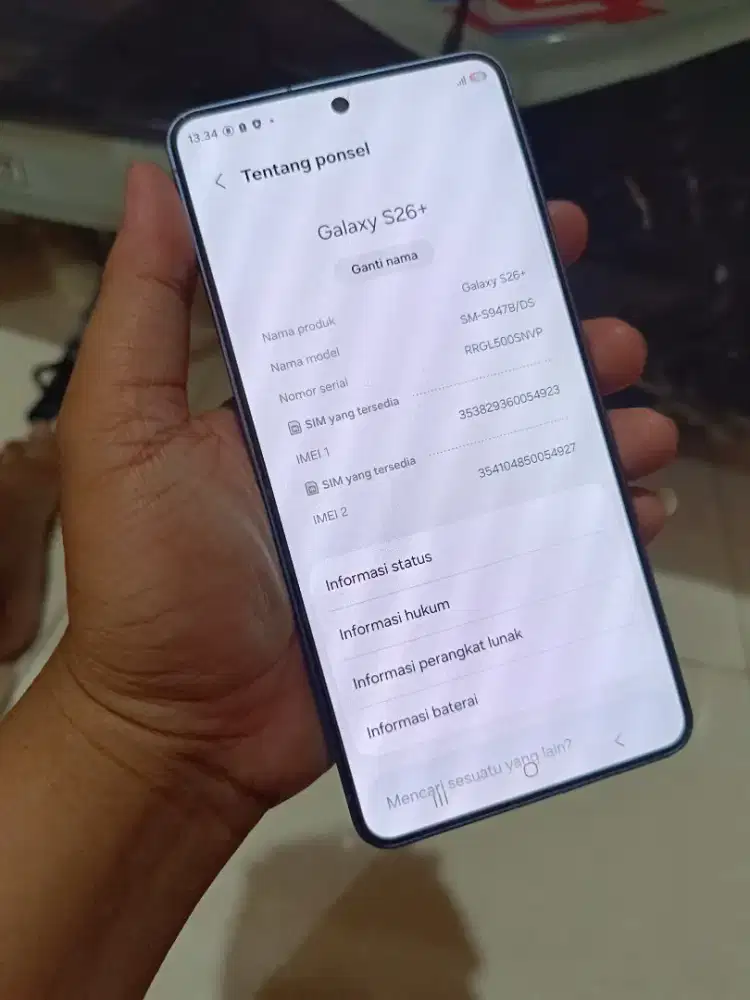 Samsung S26+ 12/256 Sein mlusss 97%, ada lcet dkit aja, hp normal