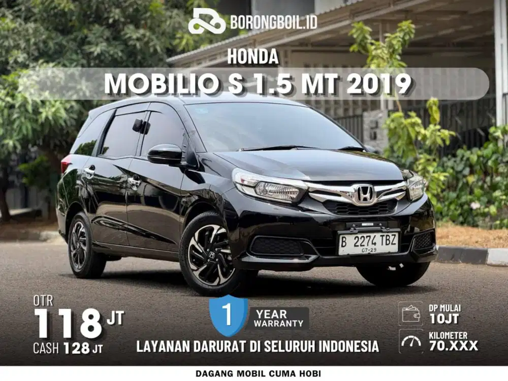 NEGO SAMPE DEAL! MOBILIO S 1.5 MT 2019 HITAM