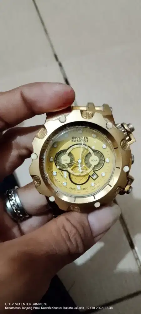 Jam Tangan Invicta Ori Besar Emas