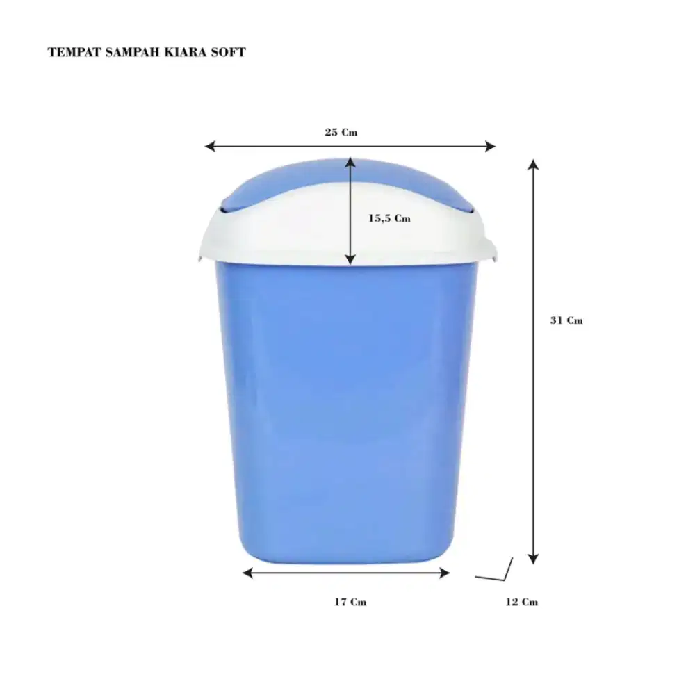Kiara tempat sampah tutup goyang