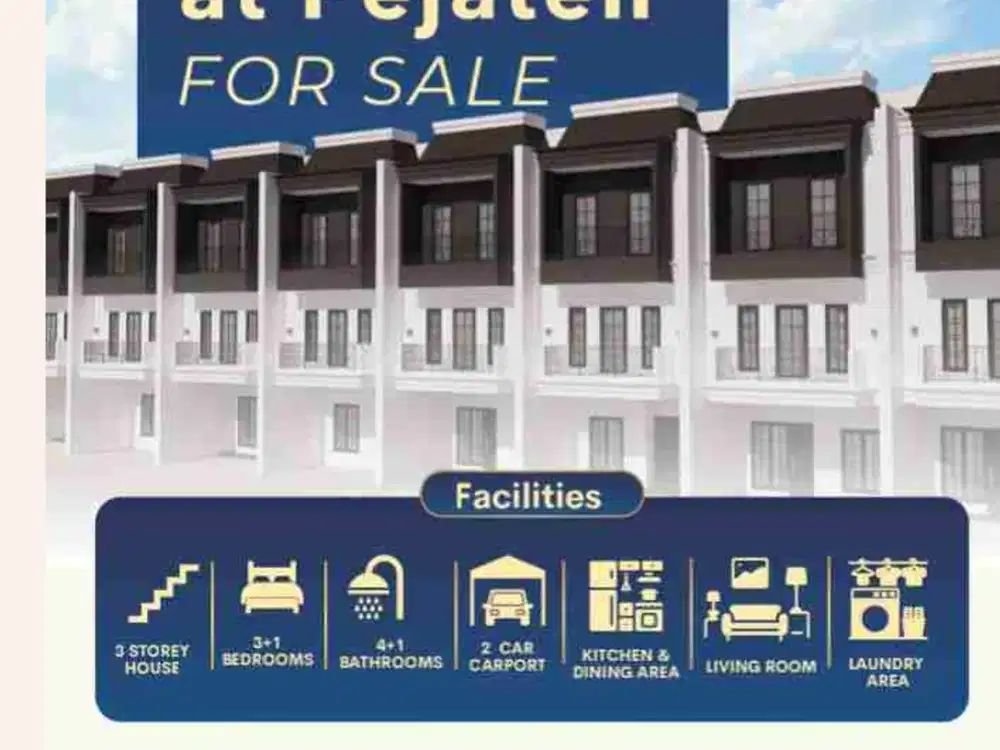 DIJUAL RUMAH BARU DALAM CLUSTER DI PEJATEN BARAT