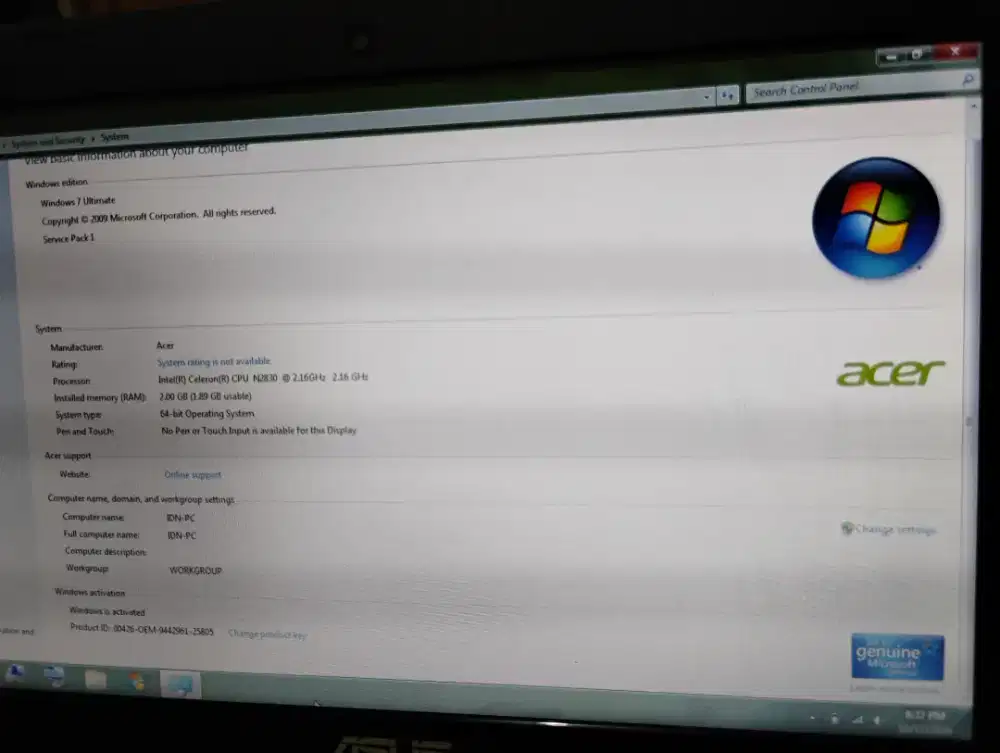 Asus X200ma 2/500gb minusan