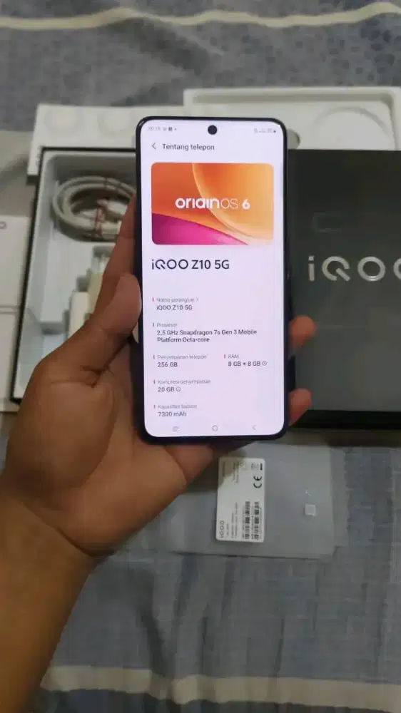 Iqoo z10 ram 8/256 mulus full set