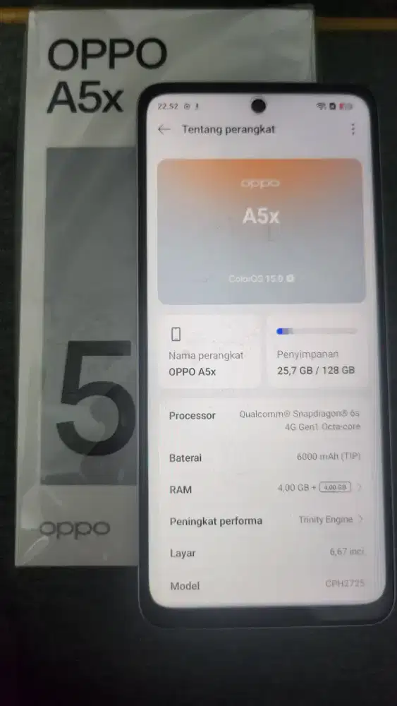 Oppo A5X 4/128 GB fullset
