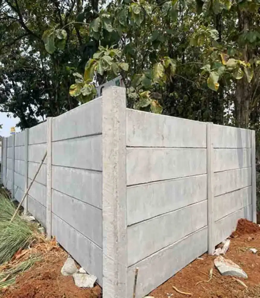 Pagar panel precast + jasa