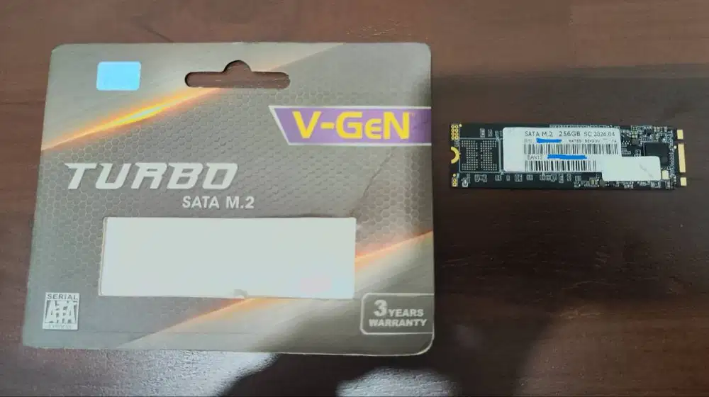 SSD M.2 SATA V-Gen Turbo 256GB - Unit Baru Garansi Resmi V-Gen Mar 27