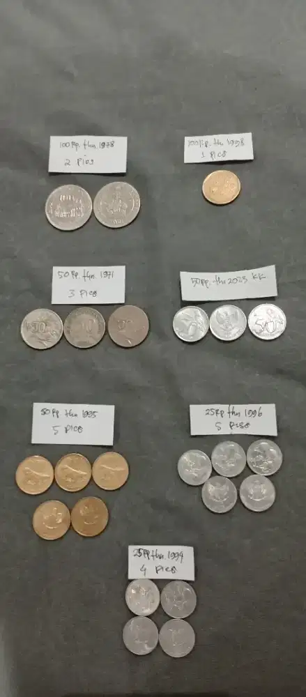 Bismillah, Jual uang koin jadul. Lego semua silahkan angkut