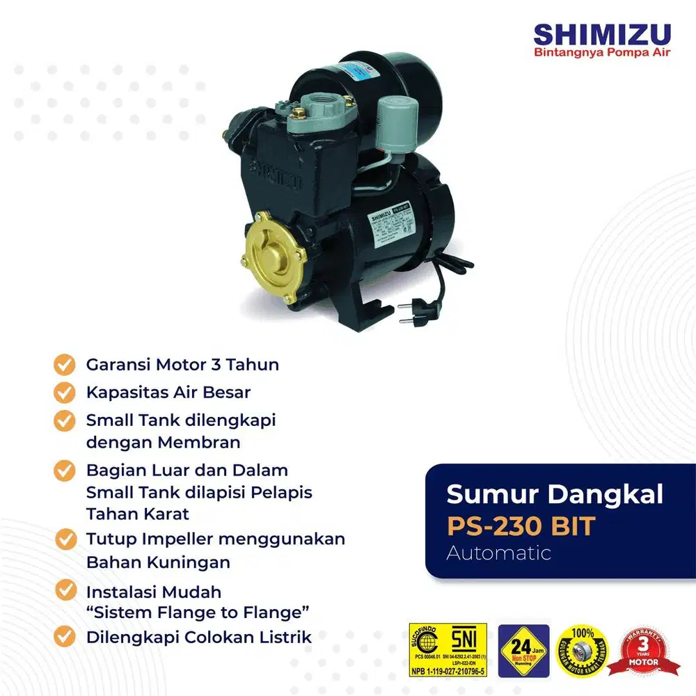 New Pompa Air Sumur Dangkal SHIMIZU OTOMATIS