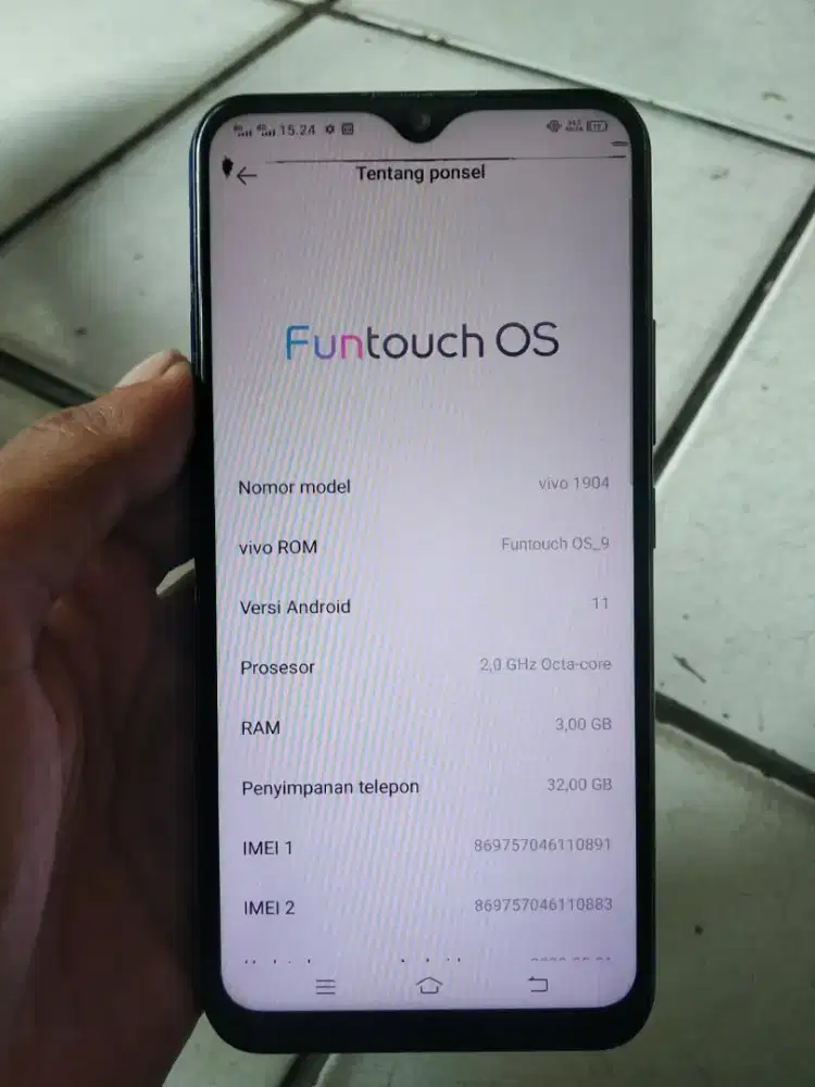 Hp Vivo y12 ram 3/31gb