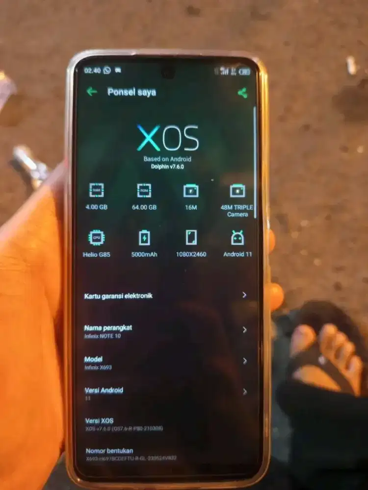 Infinix note 10 4/64