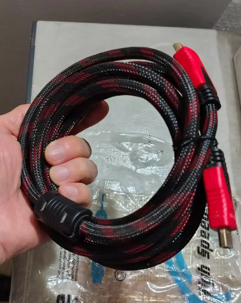 Kabel HDMI 3m Premium Quality High Speed Second bahan Braided Tebal .