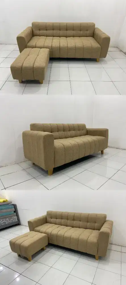 READY Sofa Set L Putus Free Meja - COD Free Ongkir