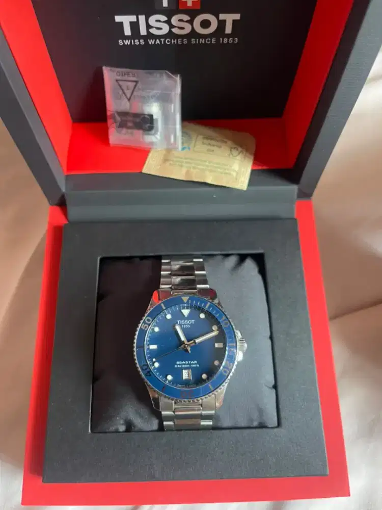 TISSOT  Tissot Seastar 1000 40mm T-Sport Blue Dial Stainless Steel