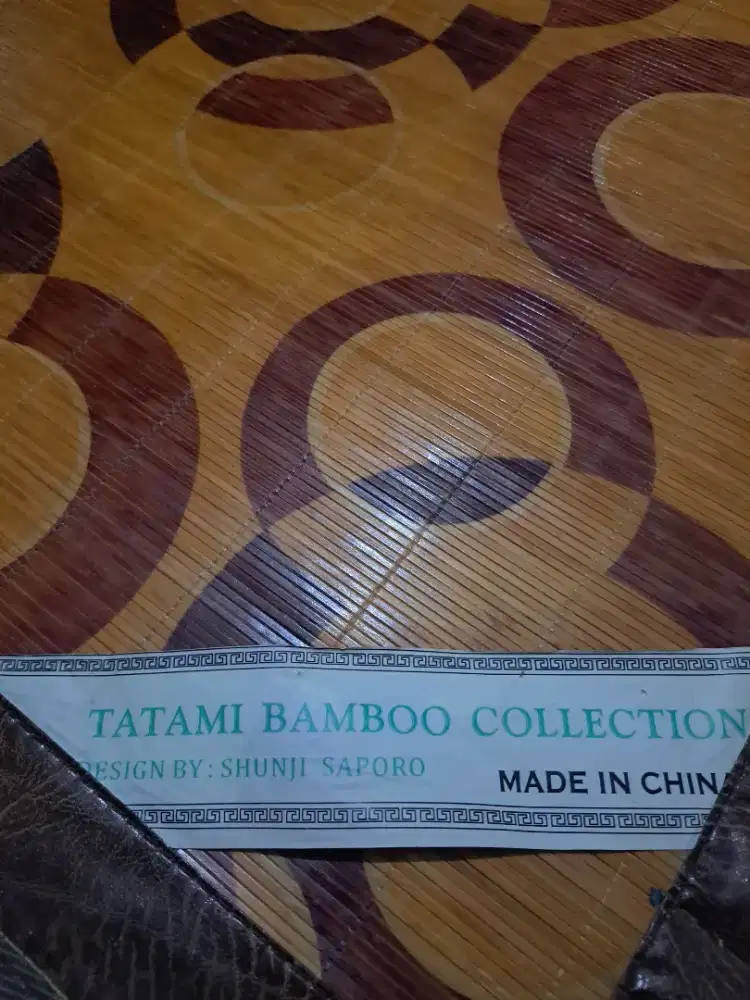 Lampit bambu/karpet bambu merk tatami bamboo collection