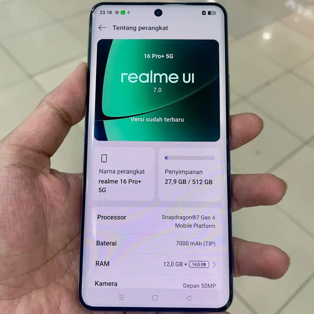 Realme 16 pro plus ram 12 / 512 resmi fullset original garansi