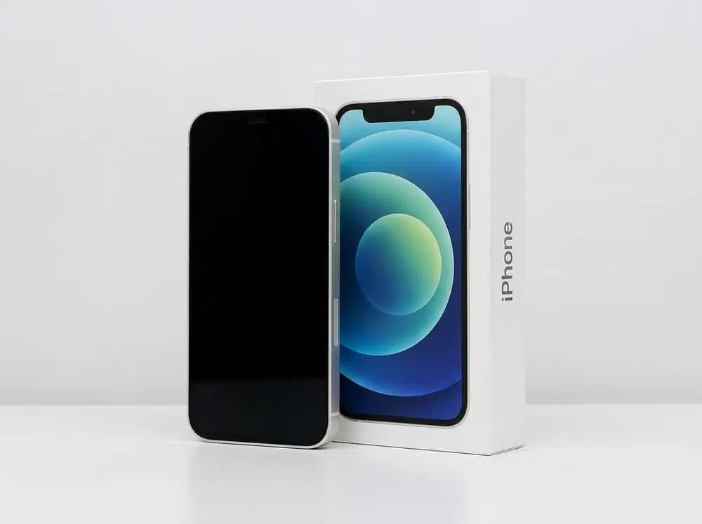 iPhone 12 Mini Inter 256GB White Mulus 100% No Minus (Bisa BT Z Flip)