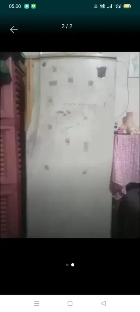 Kulkas SHARP satu pintu pendingin normal masih ok