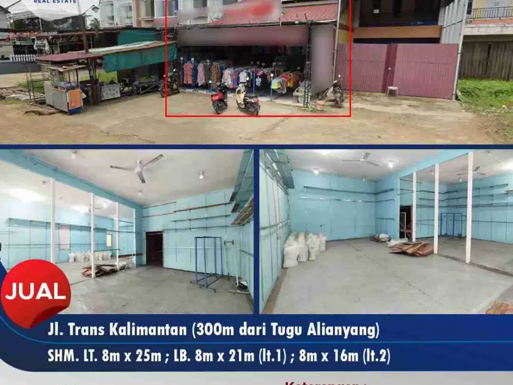Ruko 2 unit lebar