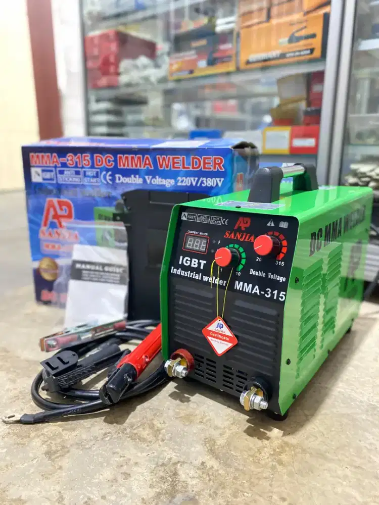 MESIN LAS MMA 315 AMPERE AP SANJIA IGBT DC INVERTER 1 PHASE