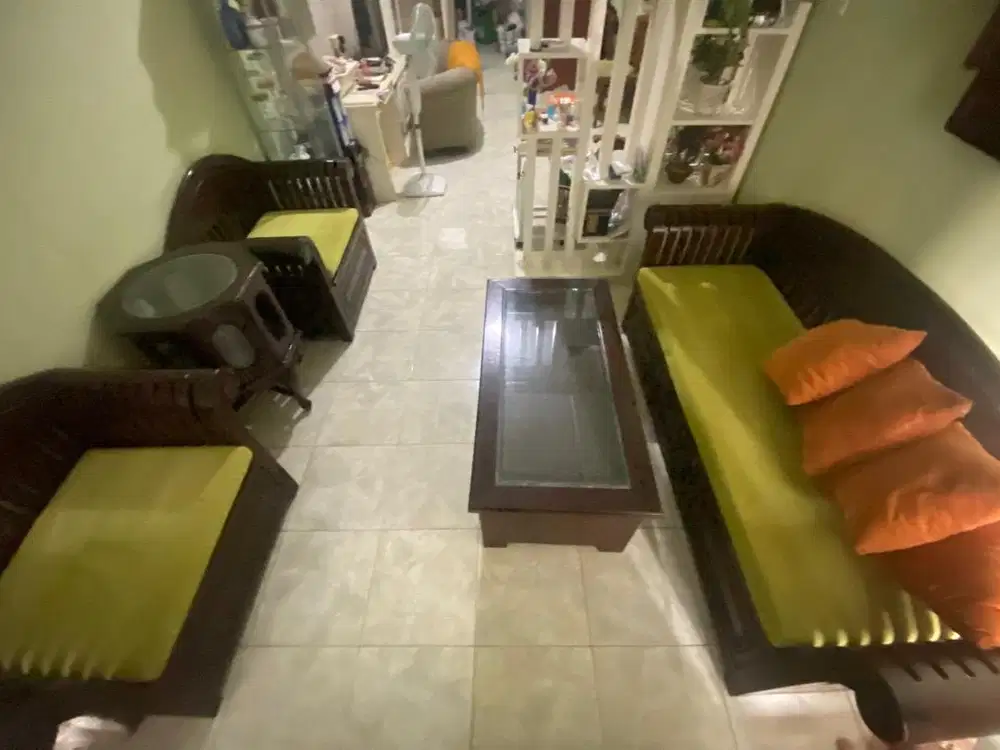 Meja Kursi Tamu Set full Jati