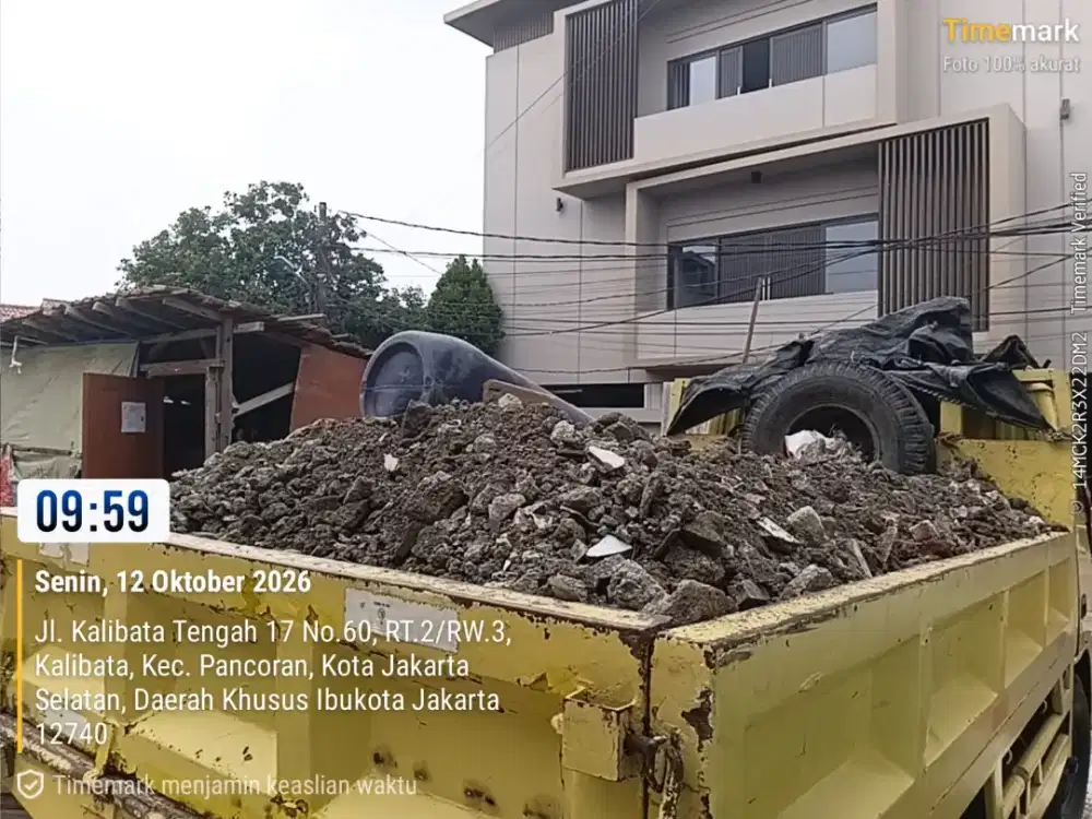 Jasa buang puing dan angkut sampah