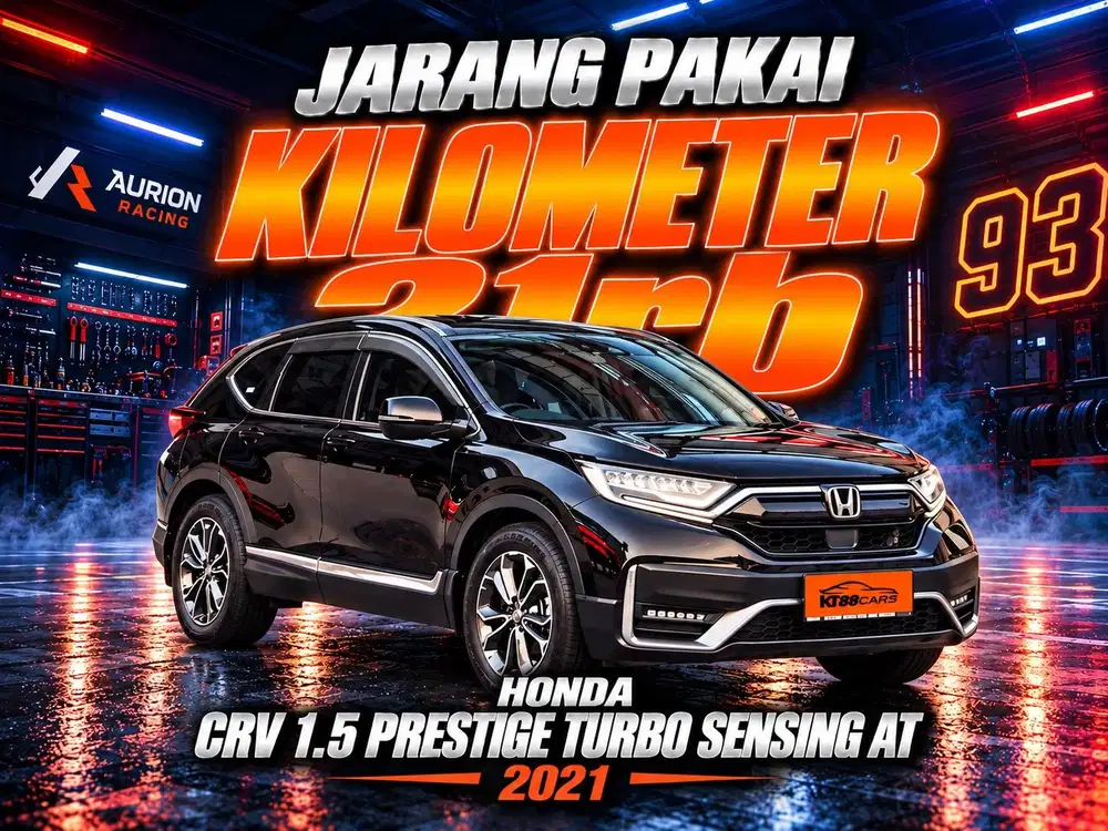 Kilometer 21rb Bergaransi CRV PRESTIGE TURBO 1.5 AT 2021