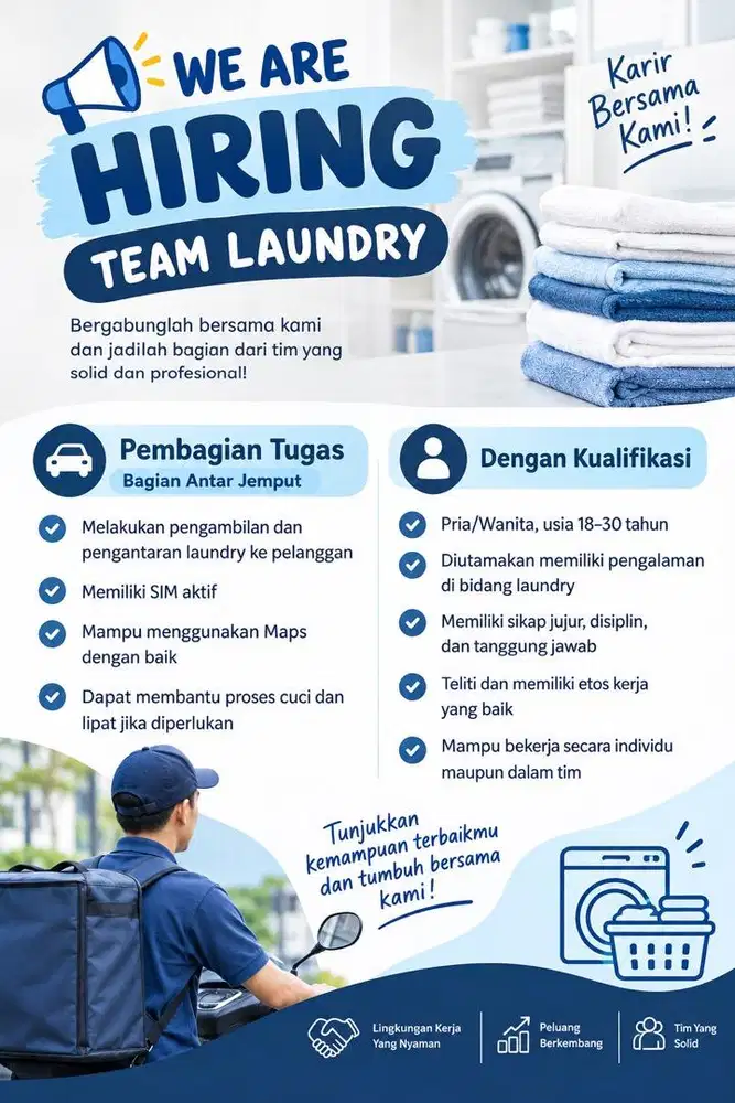 Lowongan Pekerjaan - Team Laundry
