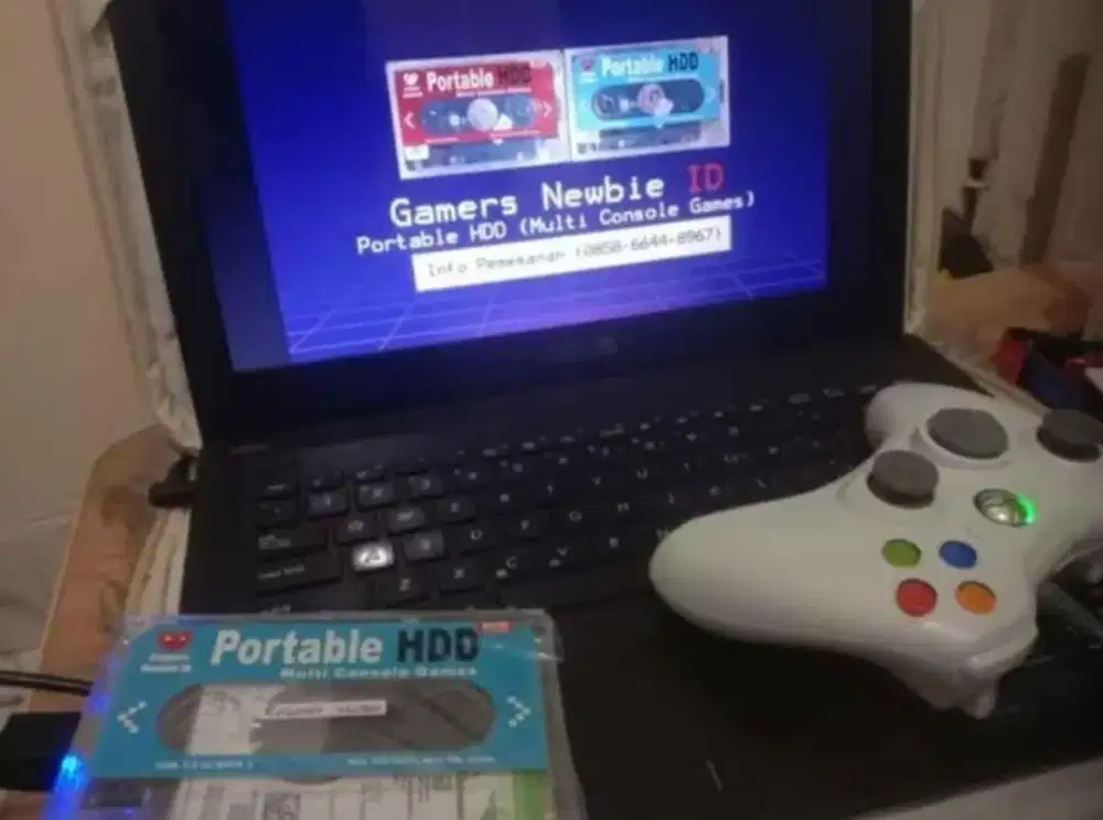Portable Games HDD dan gamepad joystick