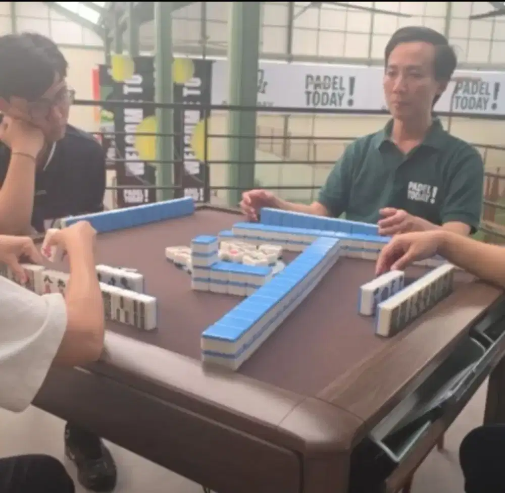 Meja Mahjong Mahyong Otomatis Elektrik Electric