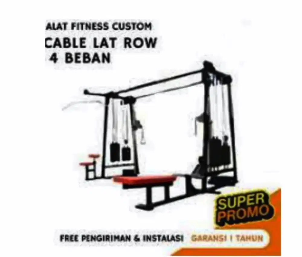 Life Sports Cable Lat Row 4 Beban Machine Komersil