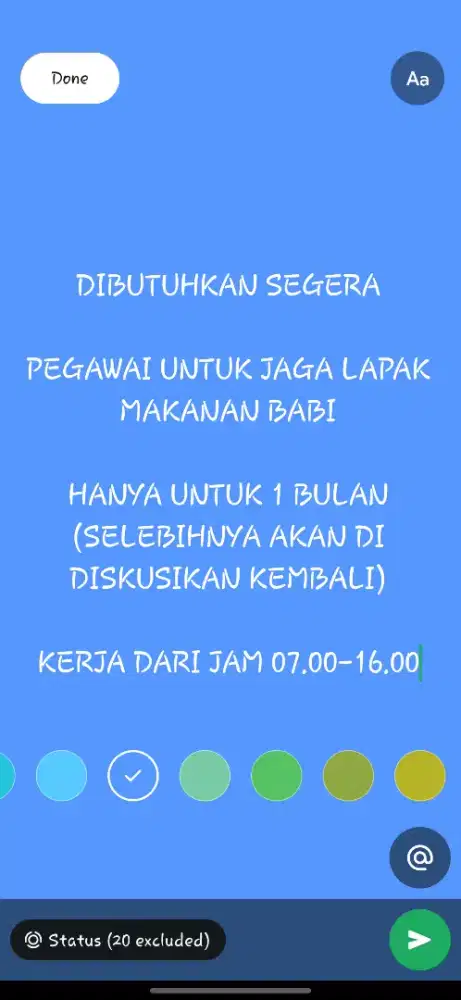 DIBUTUHKAN PEGAWAI UNTUK JAGA LAPAK MAKANAN BABI