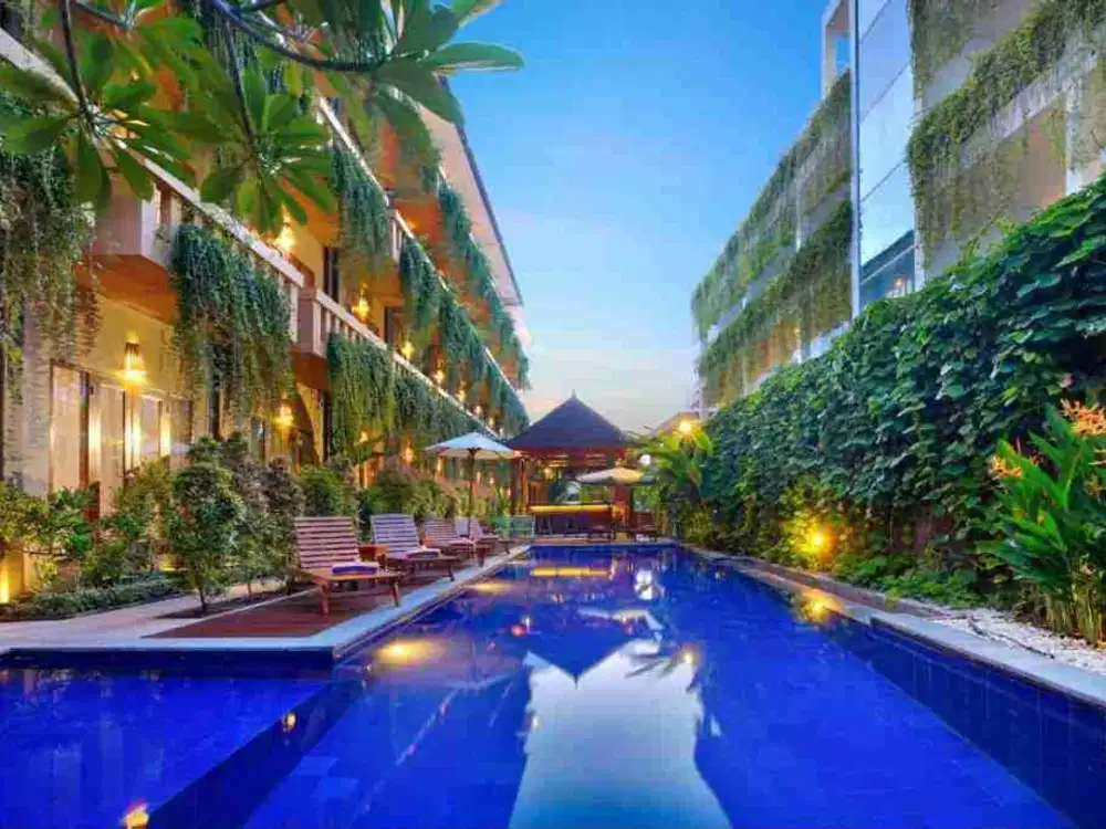 dijual hotel bintang 3 dilegian badung bali