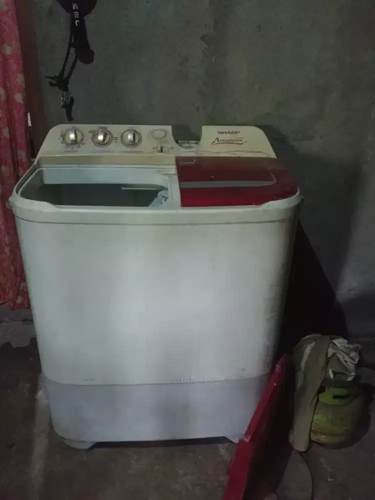 DIJUAL Mesin Cuci Sharp 2 Tabung / 1 Tabung [8 Kg] Bekas Siap Pakai