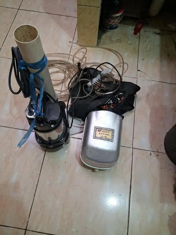DIJUAL BORONGAN POMPA KOLAM SAKKAI PRO + AERATOR RESUN LP-40