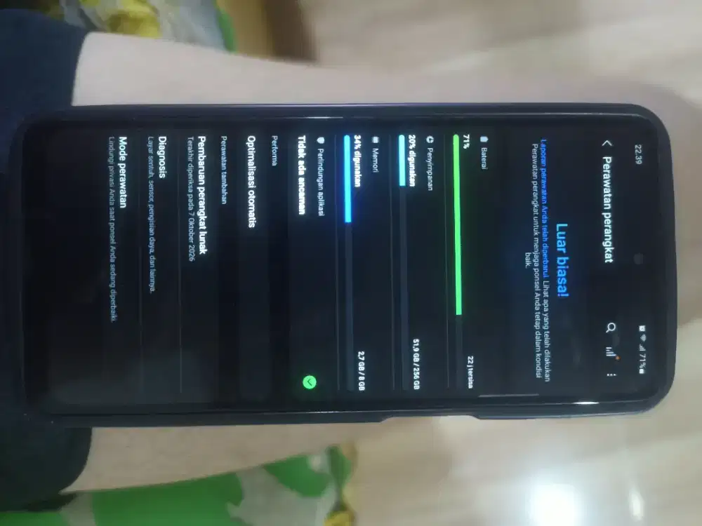 Samsung Galaxy M62 8+8/256GB 7000mAh Mulus Fullset - Padang