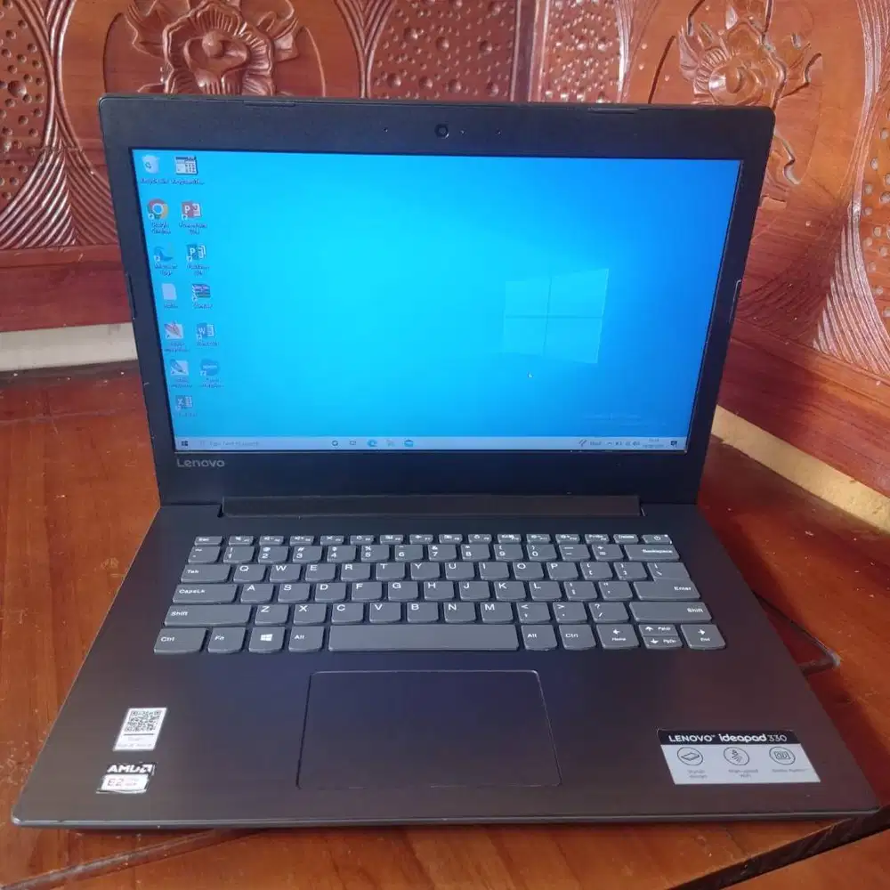 Ready Laptop Ideapad 330 AMD E2-9000 RADEON R2Ram 4 GB HDD 500 GB SSD