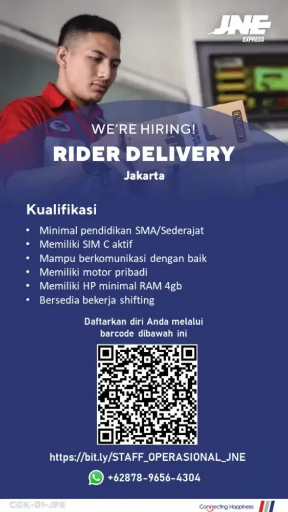 Loker Kurir JNE Jakarta