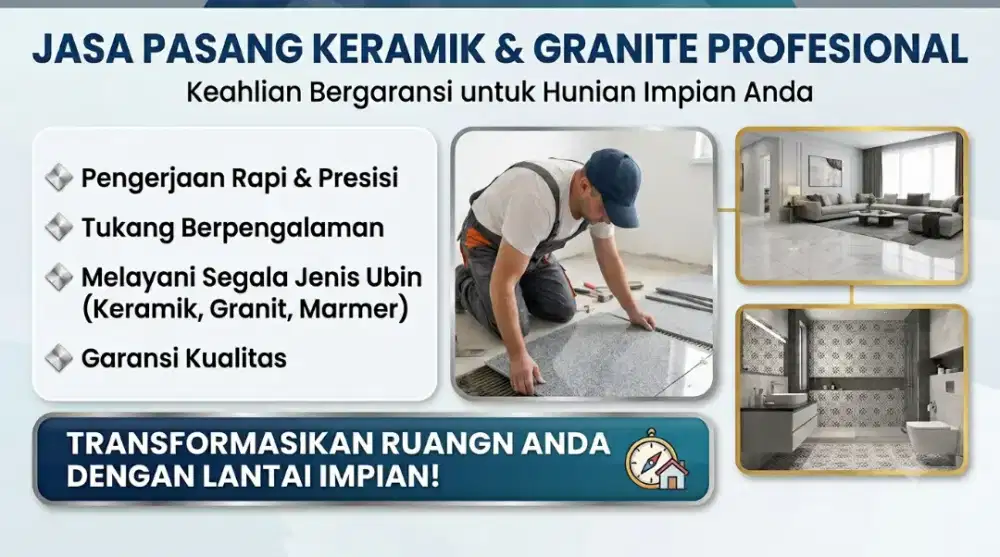 RENOVASI RUMAH BONDOWOSO: JASA CAT & PASANG KERAMIK/GRANIT PROFESIONAL