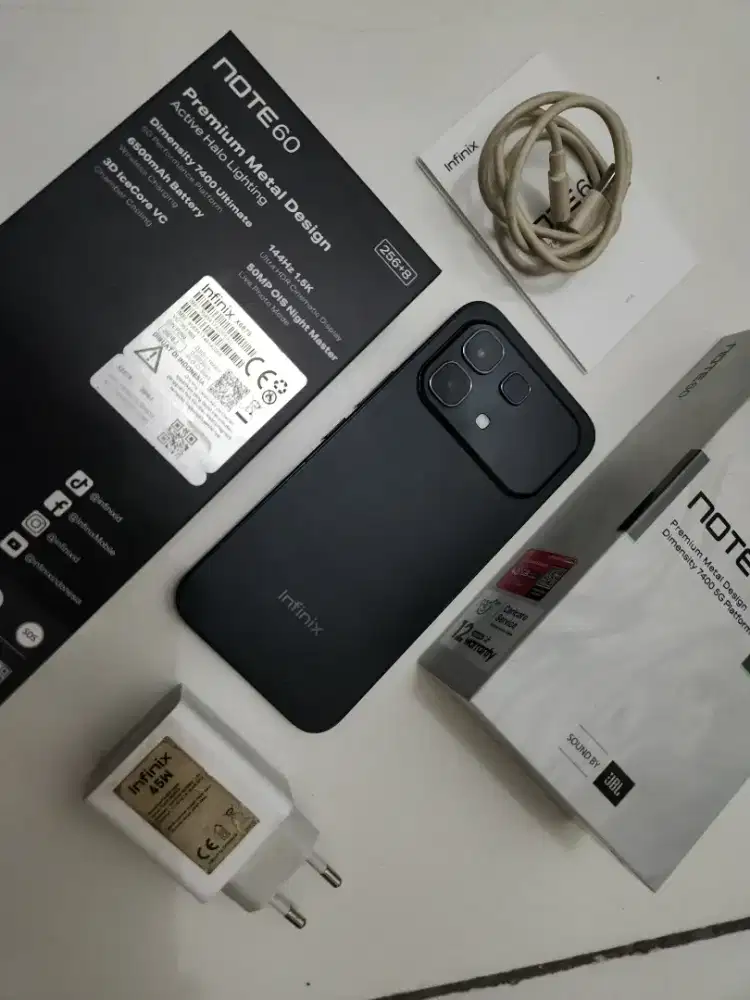 Infinix Nite 60 5G Hitam 8/256 Fullset