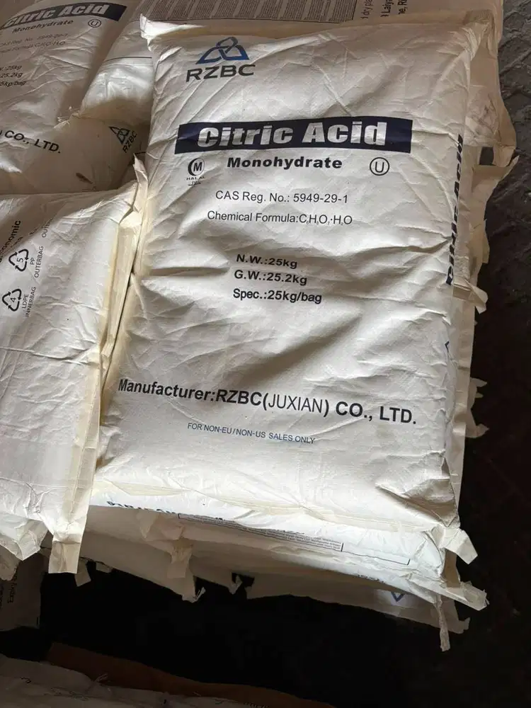 CITRIC ACID MONOHYDRATE - ANHYDROUS ENSIGN , TTCA, WEIFANG, RZBC