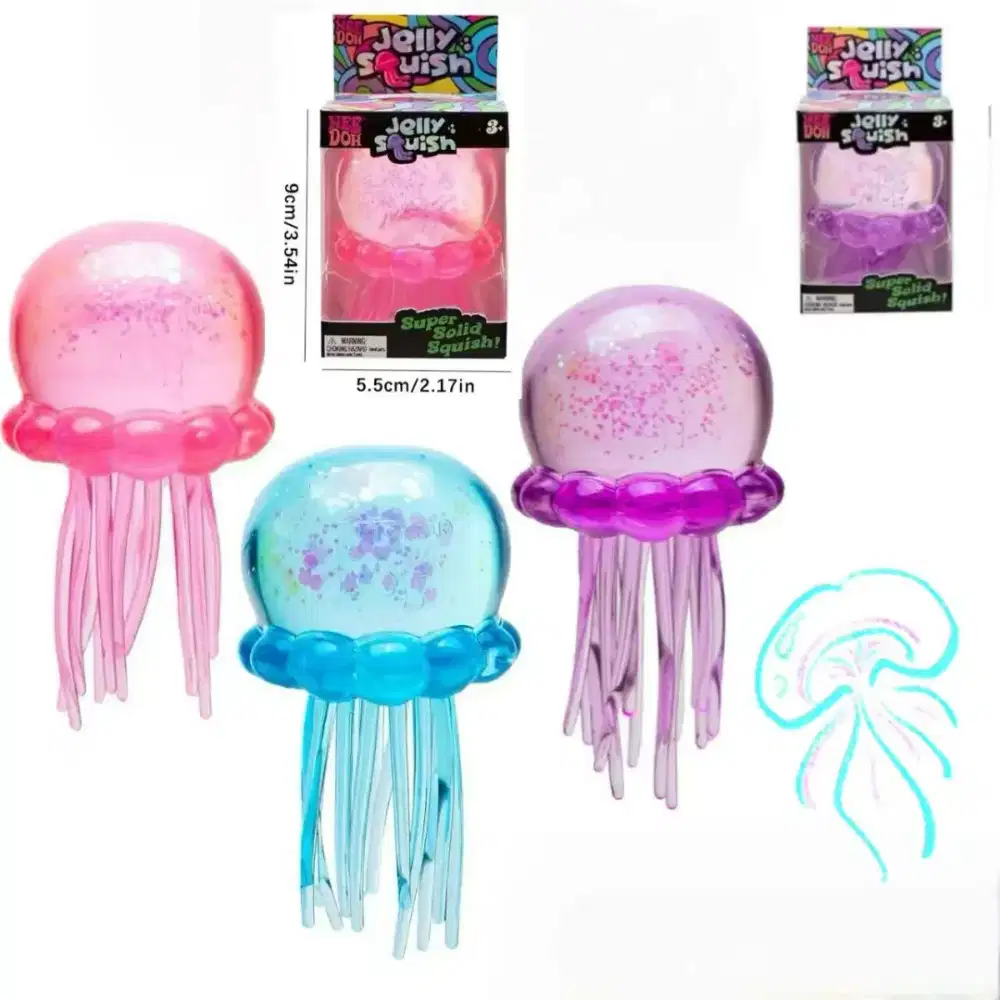 Mainan Anak Squishy Needoh Jelly Fish ubur
