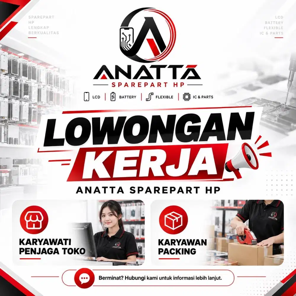 DICARI KARYAWATI PENJAGA TOKO DAN PACKING UTK ONLINE SHOP