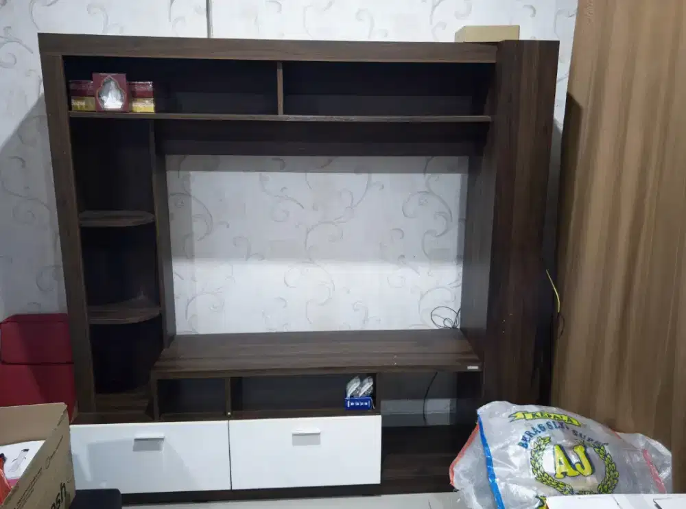 Informa Colmar Lemari Tv Entertainment Centre - Cokelat Tua