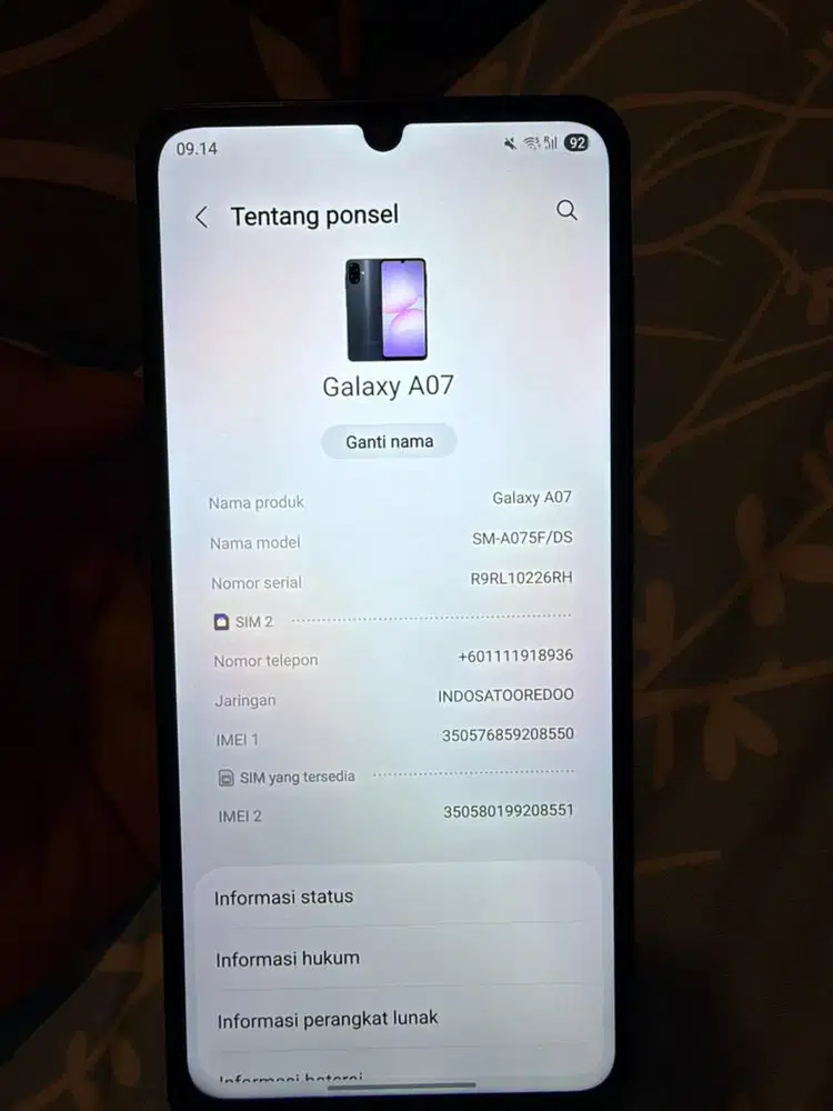 Samsung galaxy A07